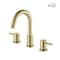Kibi Circular Bathroom Sink 8" Widespread Faucet with Drain Assembly KBF1016BG - alternate 1